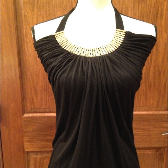 NWT Jewel Detail Love Culture Halter Top - Picture 3 of 7